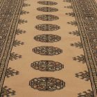Tapis de couloir beige Bokhara 240x77 tapis pakistanais fait main