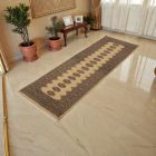 Tapis de couloir beige Bokhara 230x77 tapis pakistanais fait main