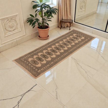Tapis de couloir beige Bokhara 176x60, tapis pakistanais fait main