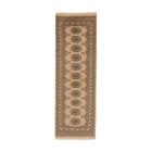 Tapis de couloir beige Bokhara 190x64 tapis pakistanais fait main