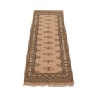 Tapis de couloir beige Jaldar 185x62 tapis pakistanais fait main