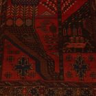 Tapis Baloutch Mushwani 94x144 tapis nomade noué à la main