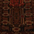 Tapis Baloutch Mushwani 85x147 tapis nomade noué à la main