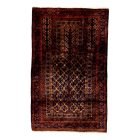 Tapis de prière Mushwani 88x141 tapis nomade noué à la main