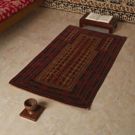 Tapis de prière Mushwani 84x137 tapis nomade noué à la main