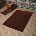 Tapis de prière Mushwani 93x129 tapis nomade noué à la main