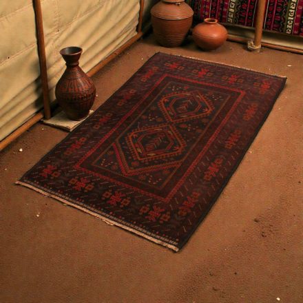 Tapis Baloutch Mushwani 84x137 tapis nomade noué à la main