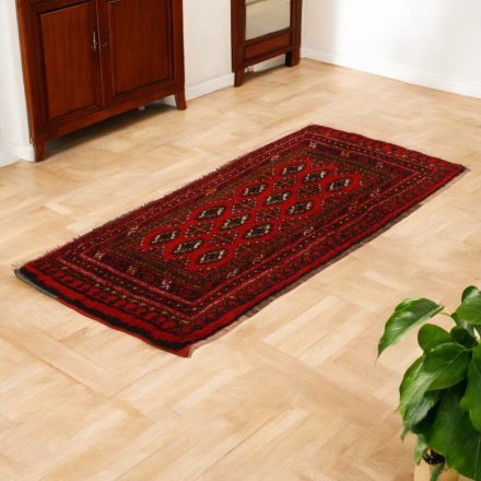 Tapis turkmène Balisht Nakhsha 50x110 tapis authentique noué main