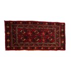 Tapis turkmène Balisht Nakhsha 53x111 petit tapis noué main