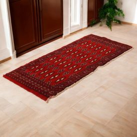   Tapis turkmène Balisht Nakhsha 48x107 tapis authentique noué main