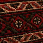 Tapis turkmène Balisht Nakhsha 47x96 petit tapis noué main