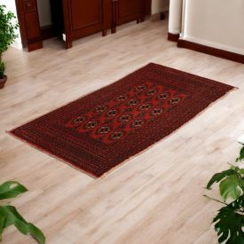   Tapis turkmène Balisht Nakhsha 49x94 tapis authentique noué main