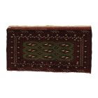 Tapis turkmène Balisht Nakhsha 50x100 petit tapis noué main
