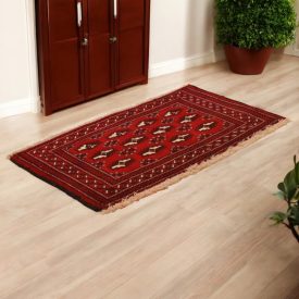   Tapis turkmène Balisht Nakhsha 49x89 tapis authentique noué main