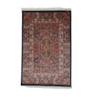 Tapis en soie Baharan bleu cobalt 100x150 Tapis en viscose de soie de haute qualité provenant d'Iran