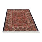 Tapis en soie Baharan bleu cobalt 100x150 Tapis en viscose de soie de haute qualité provenant d'Iran