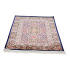 Tapis en soie Baharan bleu cobalt 100x150 Tapis en viscose de soie de haute qualité provenant d'Iran