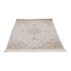 Tapis en soie Parnian beige 120x180 Tapis en viscose de soie de haute qualité provenant d'Iran