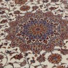 Tapis en soie Parnian beige 120x180 Tapis en viscose de soie de haute qualité provenant d'Iran