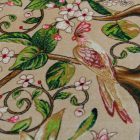 Tapis en soie motif Arbre de Vie beige 100x150 Tapis en viscose de soie d'Iran