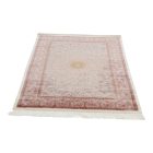 Tapis en soie Soltaniye cream 100x150 Tapis en viscose de soie d'Iran