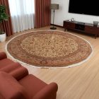 Tapis rond Ispahan 301x310 tapis persan fait main de salon