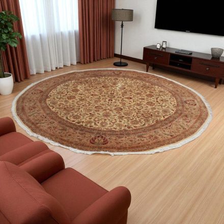 Tapis rond Ispahan 301x310 tapis persan fait main de salon