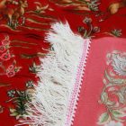 Tapis en soie Chasse bordeaux 60x90 Tapis en viscose de soie de haute qualité provenant d'Iran