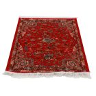 Tapis en soie Chasse bordeaux 80x120 Tapis persan en viscose de soie