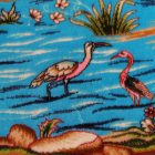 Tapis en soie Nazhivan beige 100x150 Tapis persan en viscose de soie