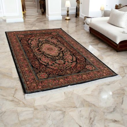 Tapis en soie Nasrin Bleu 150x225 Tapis en viscose de soie de haute qualité provenant d'Iran