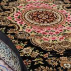 Tapis en soie Nasrin Bleu 150x225 Tapis en viscose de soie de haute qualité provenant d'Iran