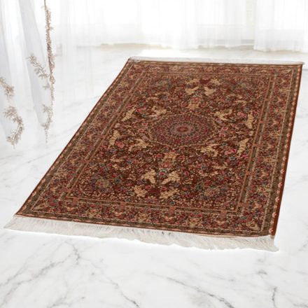 Tapis en soie Nirvana cannelle 60x90 Tapis en viscose de soie de haute qualité provenant d'Iran