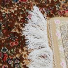 Tapis en soie Nirvana cannelle 60x90 Tapis en viscose de soie de haute qualité provenant d'Iran