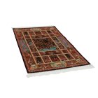 Tapis en soie Golrokh bleu 100x150 Tapis en viscose de soie d'Iran