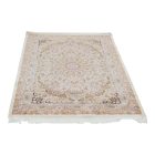 Tapis en soie Helya cream 100x150 Tapis en viscose de soie de haute qualité provenant d'Iran