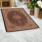 Tapis en soie Helya bleu 100x150 Tapis persan en viscose de soie