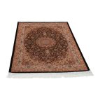 Tapis en soie Helya bleu 100x150 Tapis persan en viscose de soie