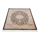 Tapis en soie Helya bleu 100x150 Tapis persan en viscose de soie