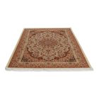Tapis en soie Helya cream 150x225 Tapis persan en viscose de soie
