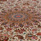 Tapis en soie Helya cream 80x120 Tapis en viscose de soie d'Iran
