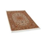Tapis en soie Negin cream 100x150 Tapis en viscose de soie de haute qualité provenant d'Iran