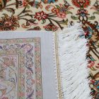 Tapis en soie Negin cream 100x150 Tapis en viscose de soie de haute qualité provenant d'Iran