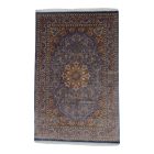 Tapis en soie Mojan bleu clair 150x225 Tapis persan en viscose de soie