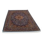 Tapis en soie Mojan bleu clair 150x225 Tapis persan en viscose de soie
