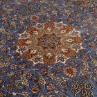 Tapis en soie Mojan bleu clair 150x225 Tapis persan en viscose de soie