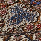 Tapis en soie Mojan bleu clair 150x225 Tapis persan en viscose de soie