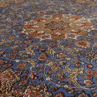 Tapis en soie Mojan bleu clair 150x225 Tapis persan en viscose de soie