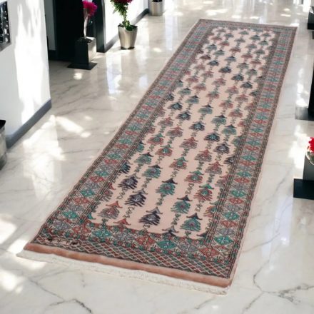 Tapis chemin beige Boukhara 75x295 tapis fait main