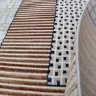 Tapis moderne beige brun bleu DIANA 140x200 Tapis salon, tapis chambre